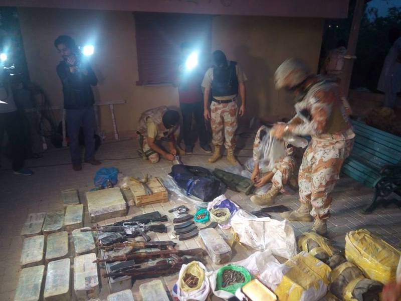 Karachi: Rangers seize huge cache of arms from Safari park