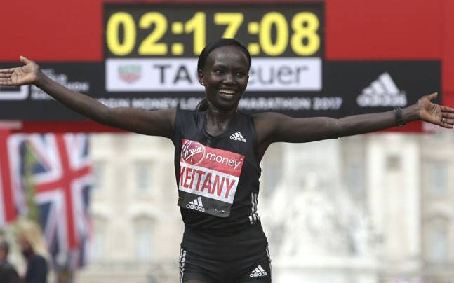 Kenya’s Mary Keitany sets new world record at London Marathon