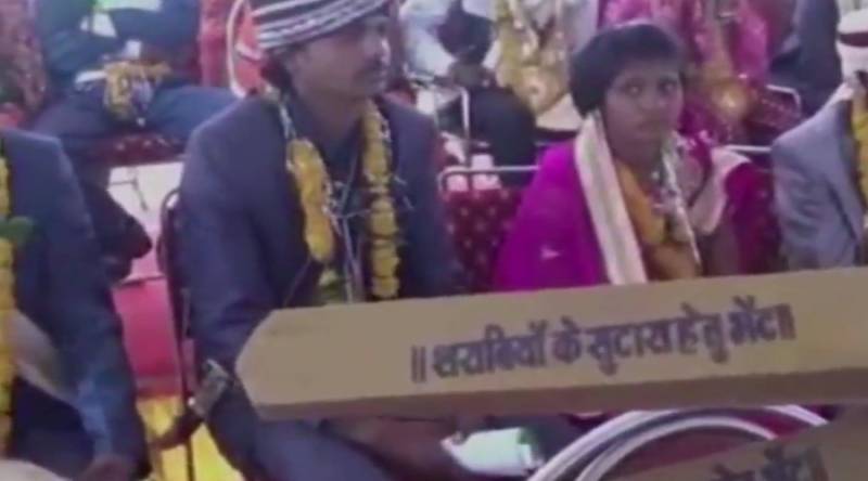 Indian brides equipped with wooden bats to beat drunken husbands by minister