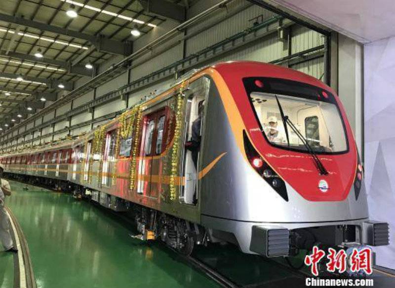 China unveils first Orange Line Metro Train for Lahore