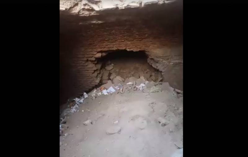 Secret tunnel discovered in Lahore during construction