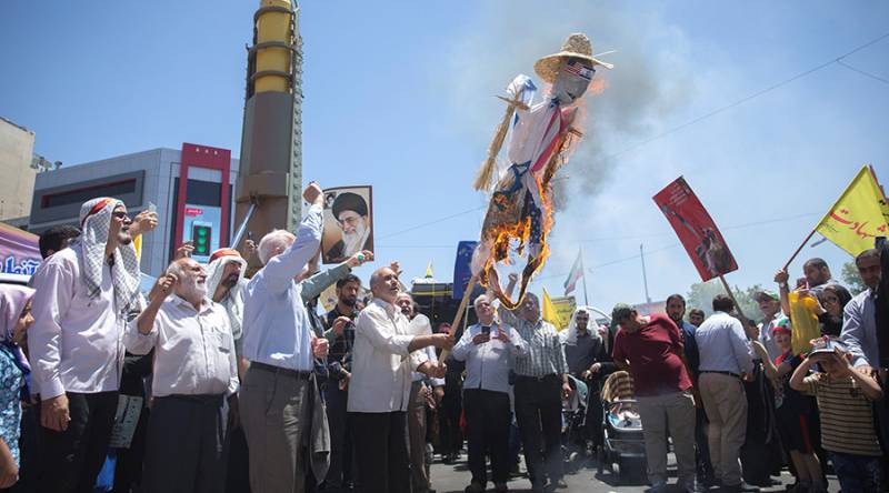 Iranians chant ‘Death to Israel & America!’ on Al-Quds Day as Rouhani joins rally