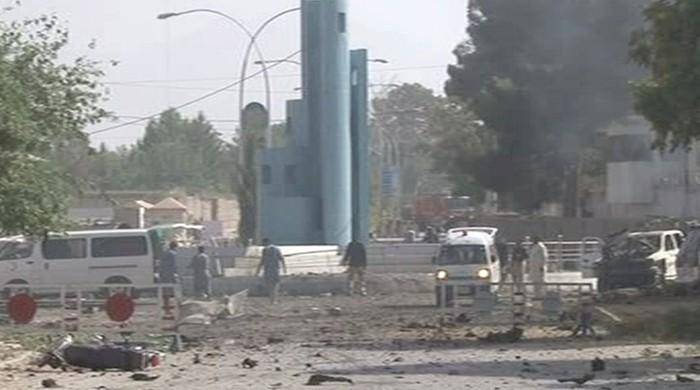 Six police officials among 13 killed in car bombing near IGP office in Quetta