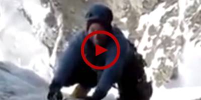 Passionate climber saves his life at the last moment