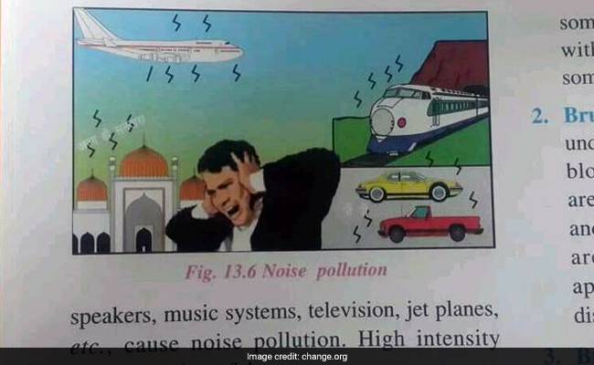 Textbook in India depicts mosque as noise pollutant, ignites controversy