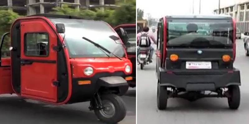 Electric-powered rickshaw with air-conditioning facility hits roads in Lahore