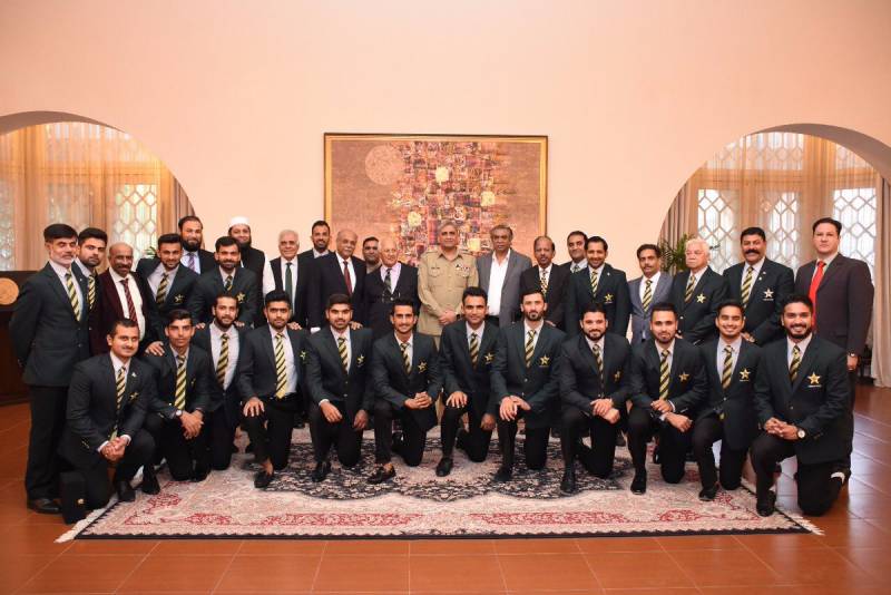 COAS Gen Bajwa holds reception for victorious Pakistan team