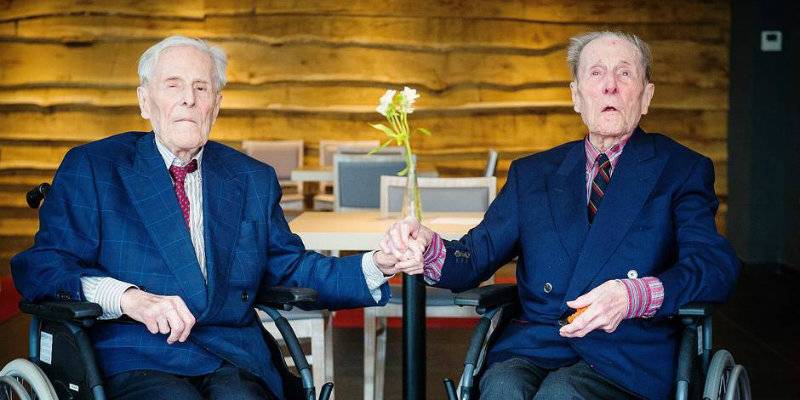 Brothers for life: World's oldest-living male twins celebrate 104th birthday