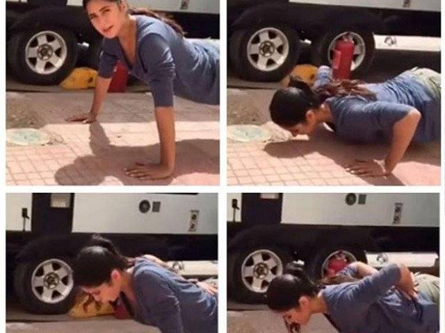 Katrina Kaif does perfect push-ups without using her hands but...!!