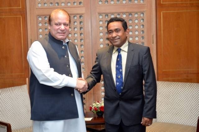 PM Nawaz arrives in Maldives to attend Independence Day celebrations
