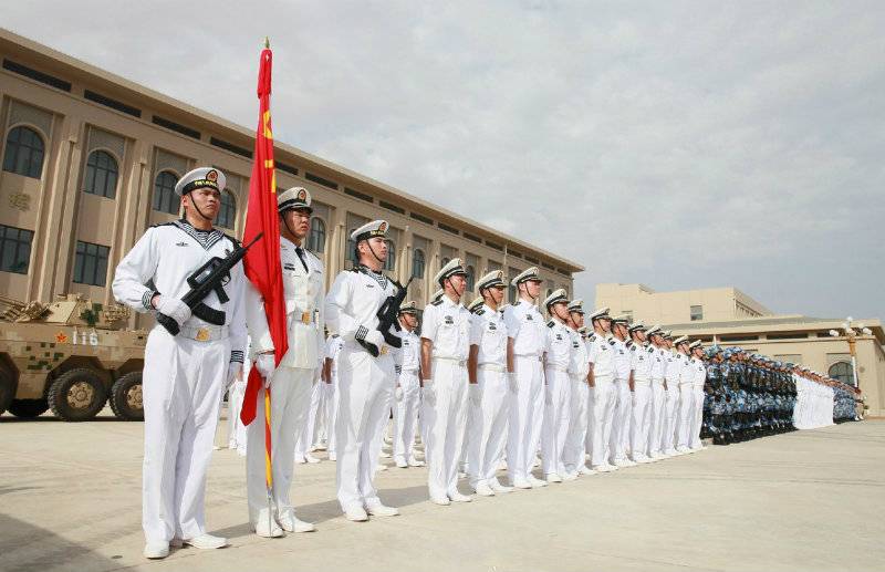 China opens first overseas naval base in Djibouti