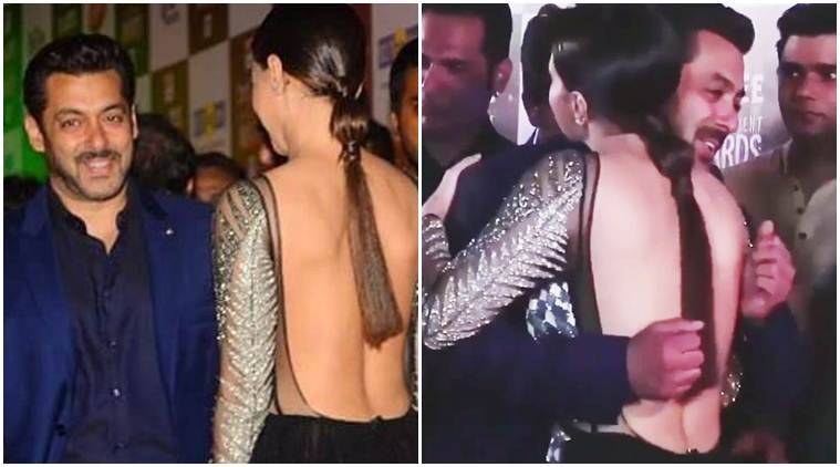Salman Khan hugs Big Boss fame Sana Khan but his actions might speak a DIFFERENT story!