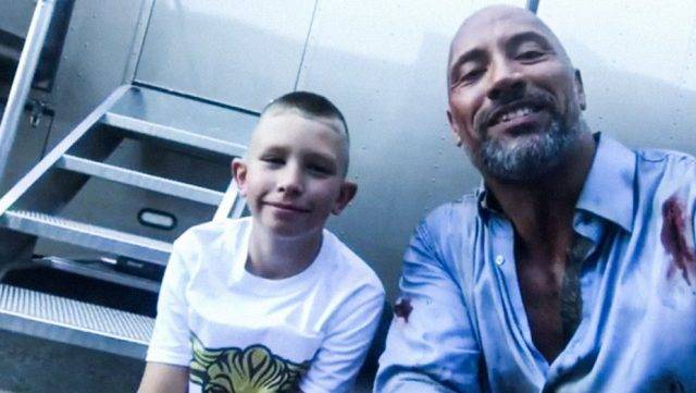 The Rock meets child who saved brother with move learned from ‘San Andreas’