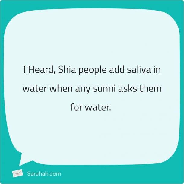 Shia girl targeted by Sarahah App, anonymous individual questions if they 'spit into water'