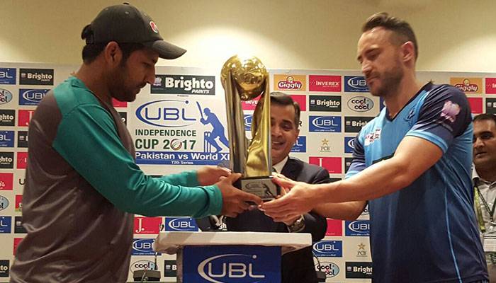World XI T20 series: Pakistan unveils Independence Cup trophy in Lahore