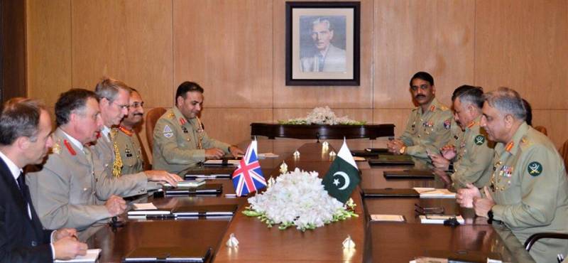 UK army chief appreciates Pakistan's role in fight against terror