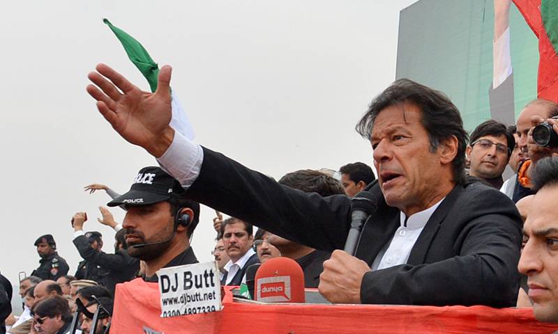 Nawaz destroying state institutions just to save his Rs300b, says Imran Khan