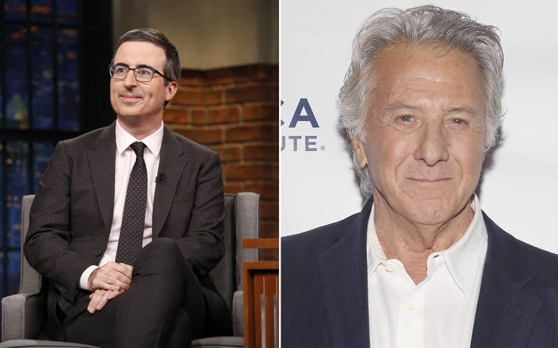 Sexual harassment in Hollywood: Comedian John Oliver confronts Dustin Hoffman