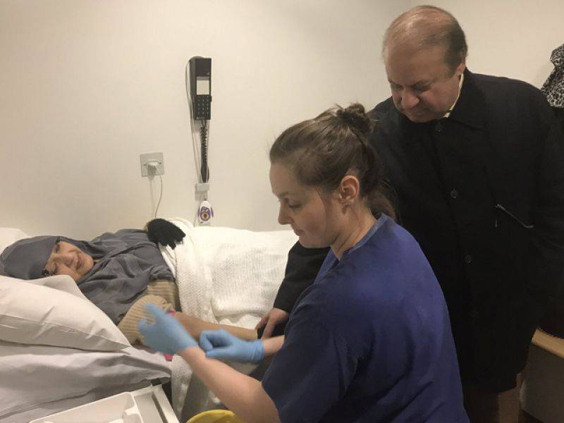 Sharifs await Kulsoom Nawaz' medical test reports following third chemotherapy session