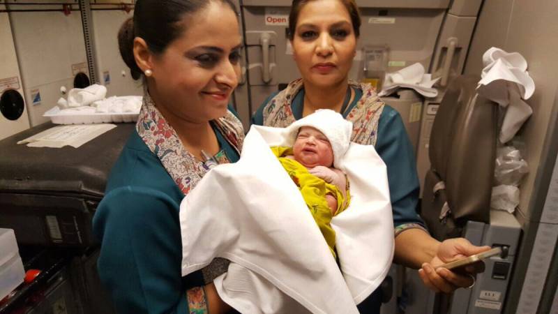 Woman gives birth to baby girl on PIA flight