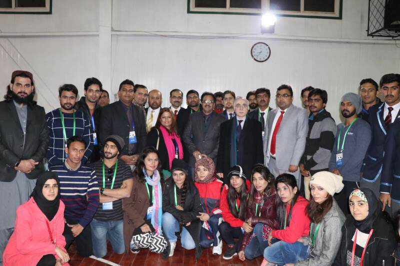 Ambassador Masood Khalid welcomes Pakistan's sports youth delegation in Beijing