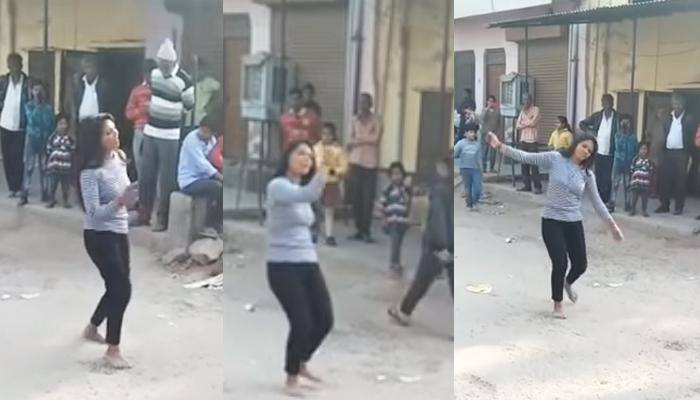 Girl dances To 'Raja Hindustani' in front of ex-boyfriend's house