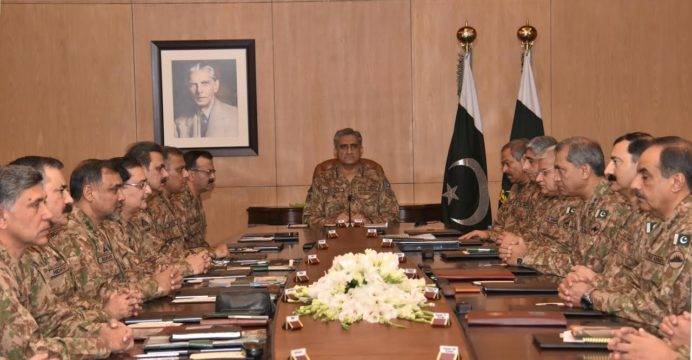 Top generals review regional geostrategic situation at GHQ