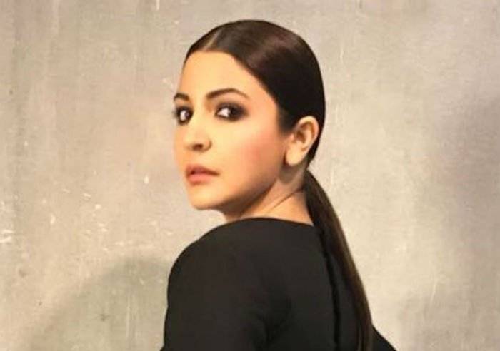 Anushka Sharma in this shimmery black outfit is hard to miss