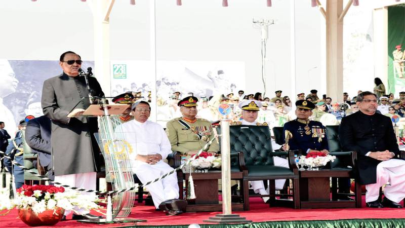 Pakistan Day: President Mamnoon says subversive Indian tactics putting regional peace at stake