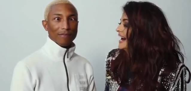 Aishwarya Rai, Pharell Williams BTS footage is the best thing on internet today