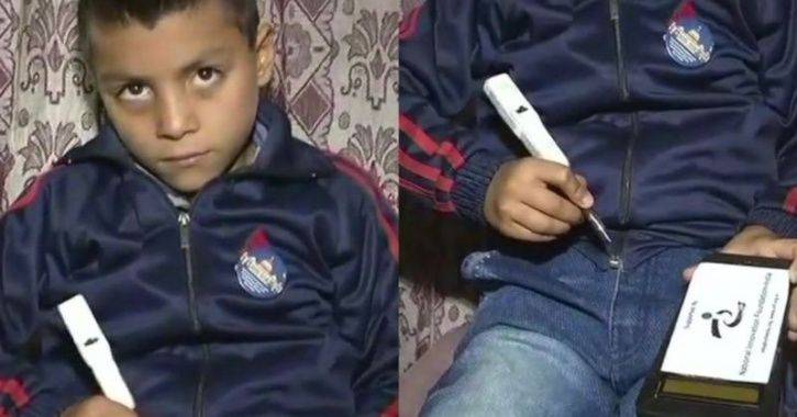 Kashmiri third-grader invents word counting pen