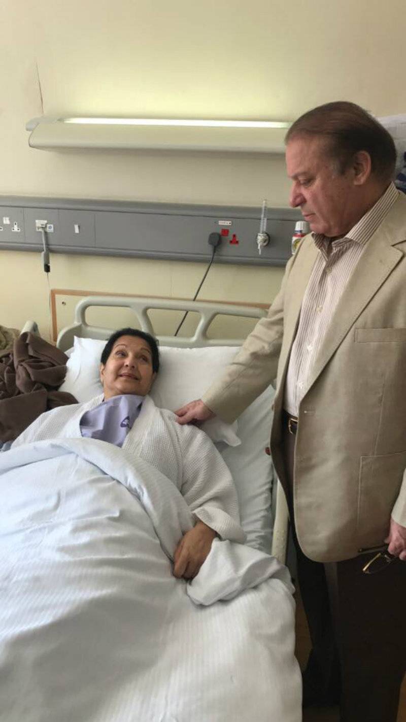 Medical tests confirm cancer growth, says Nawaz about Kulsoom's health