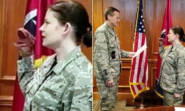 US National Guard officer wears dinosaur hand puppet while taking oath, gets fired after video goes viral