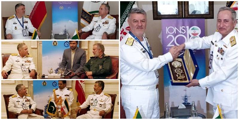 Admiral Abbasi, Iran's Navy commanders discuss matters of mutual interest