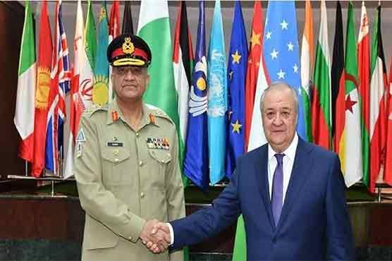Gen Bajwa reaches Uzbekistan, meets Uzbek President