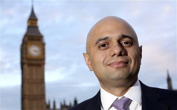British-Pakistani Sajid Javid becomes UK's first Muslim home secretary