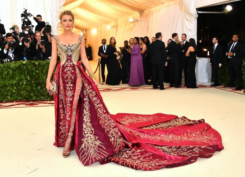 Here's the secret message Blake Lively's 2018 Met dress had that you probably missed
