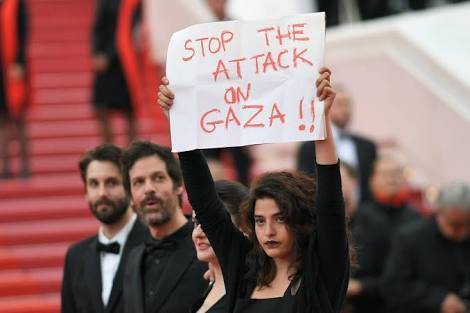 Palestinians takeover Cannes to send the world a message