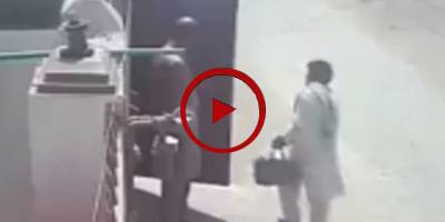 CCTV footage of mobile phone snatching from outside house in Dera Ghazi Khan (VIDEO)