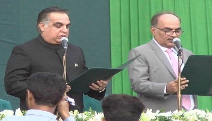 Imran Ismail sworn in as Sindh Governor