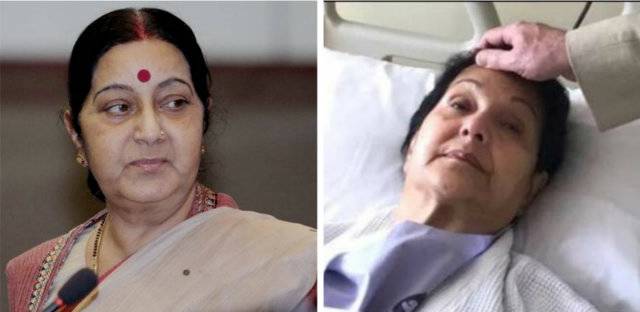 India's Sushma Swaraj condoles Kulsoom Nawaz's demise