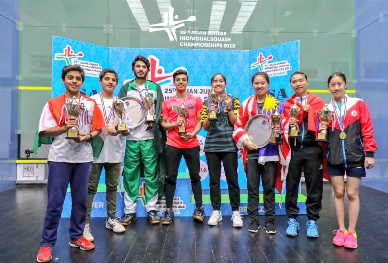 Pakistani players win three gold medals Asian Junior Squash Championship