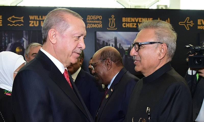 President Alvi discusses bilateral cooperation with Turkey's Erdogan