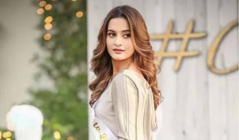 #Aineeb: Aiman Khan glows on her bridal shower in a lovely gown