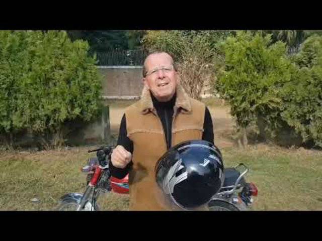 Safety first! Top German envoy in Pakistan has this important road-safety advice for bikers