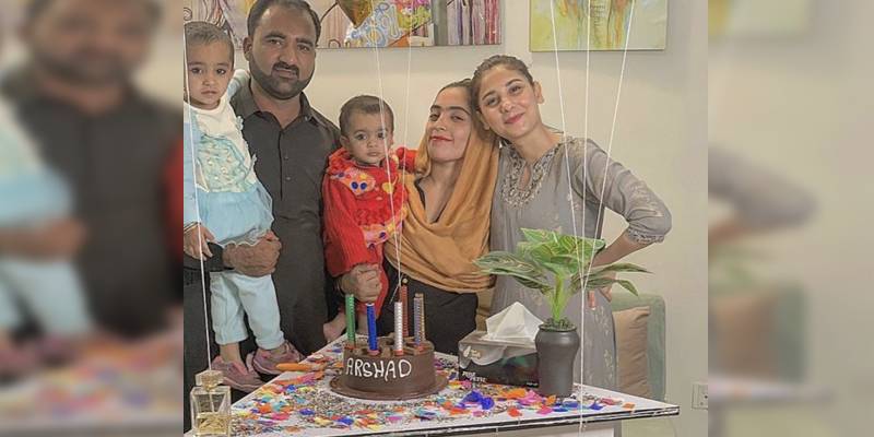 Hina Altaf celebrates her driver's birthday with his wife and children