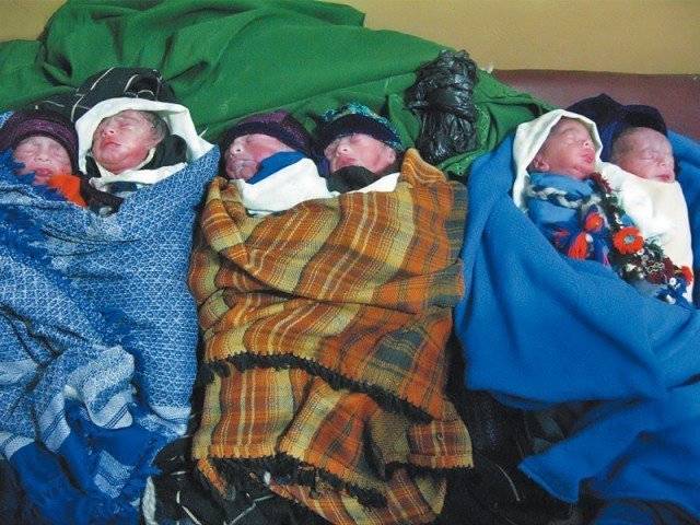 Woman gives birth to sextuplets in Bahawalpur