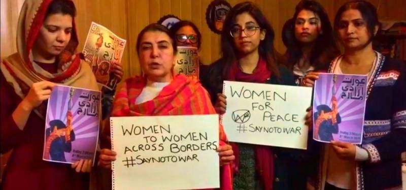 Women in Pakistan are persuading Indian women to 'say no to war'
