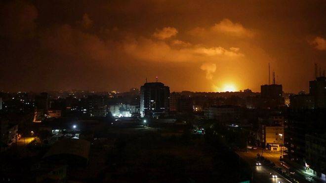 Israel strikes 100 targets in Gaza after rockets fired mistakenly at Tel Aviv