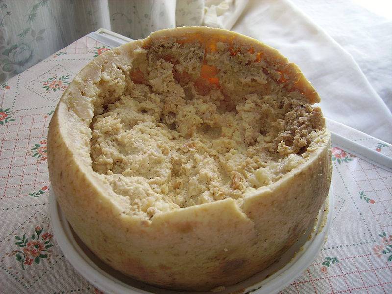 This rotten cheese with live maggots is a delicacy